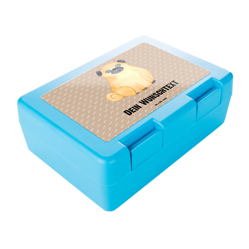 Personalisierte Brotdose Mops Brotdose personalisiert, Brotbox, Snackbox, Lunch box, Butterbrotdose, Brotzeitbox, Hund, Hundemotiv, Haustier, Hunderasse, Tierliebhaber, Hundebesitzer, Sprüche, Mops, Liebe, Hundeliebe