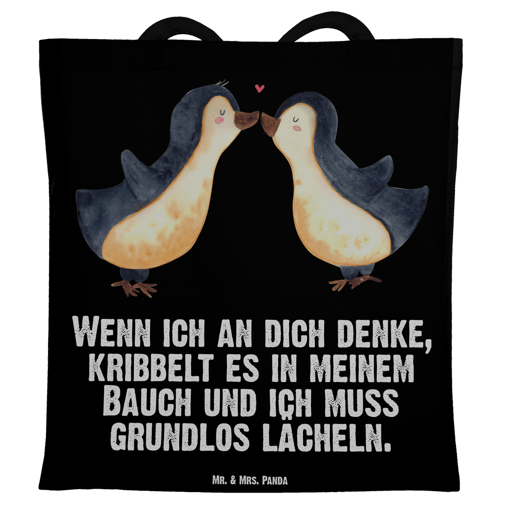 Tragetasche Pinguine Kuss Beuteltasche, Beutel, Einkaufstasche, Jutebeutel, Stoffbeutel, Tasche, Shopper, Umhängetasche, Strandtasche, Schultertasche, Stofftasche, Tragetasche, Badetasche, Jutetasche, Einkaufstüte, Laptoptasche, Liebe, Partner, Freund, Freundin, Ehemann, Ehefrau, Heiraten, Verlobung, Heiratsantrag, Liebesgeschenk, Jahrestag, Hocheitstag, Valentinstag, Geschenk für Frauen, Hochzeitstag, Mitbringsel, Geschenk für Freundin, Geschenk für Partner, Liebesbeweis, für Männer, für Ehemann