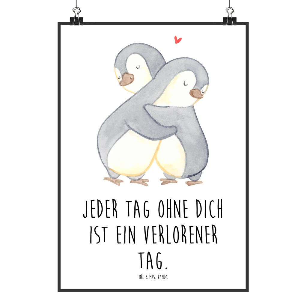 Poster Pinguine Kuscheln Poster, Wandposter, Bild, Wanddeko, Küchenposter, Kinderposter, Wanddeko Bild, Raumdekoration, Wanddekoration, Handgemaltes Poster, Mr. & Mrs. Panda Poster, Designposter, Kunstdruck, Posterdruck, Liebe, Partner, Freund, Freundin, Ehemann, Ehefrau, Heiraten, Verlobung, Heiratsantrag, Liebesgeschenk, Jahrestag, Hocheitstag, Valentinstag, Geschenk für Frauen, Hochzeitstag, Mitbringsel, Geschenk für Freundin, Geschenk für Partner, Liebesbeweis, für Männer, für Ehemann