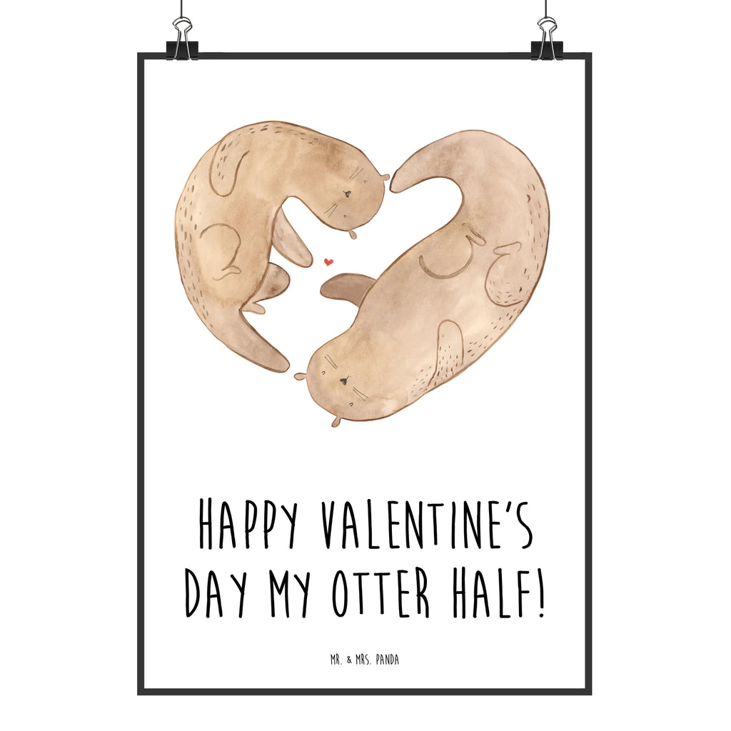 Poster Otter Valentine Poster, Wandposter, Bild, Wanddeko, Küchenposter, Kinderposter, Wanddeko Bild, Raumdekoration, Wanddekoration, Handgemaltes Poster, Mr. & Mrs. Panda Poster, Designposter, Kunstdruck, Posterdruck, Liebe, Partner, Freund, Freundin, Ehemann, Ehefrau, Heiraten, Verlobung, Heiratsantrag, Liebesgeschenk, Jahrestag, Hocheitstag, Valentinstag, Geschenk für Frauen, Hochzeitstag, Mitbringsel, Geschenk für Freundin, Geschenk für Partner, Liebesbeweis, für Männer, für Ehemann