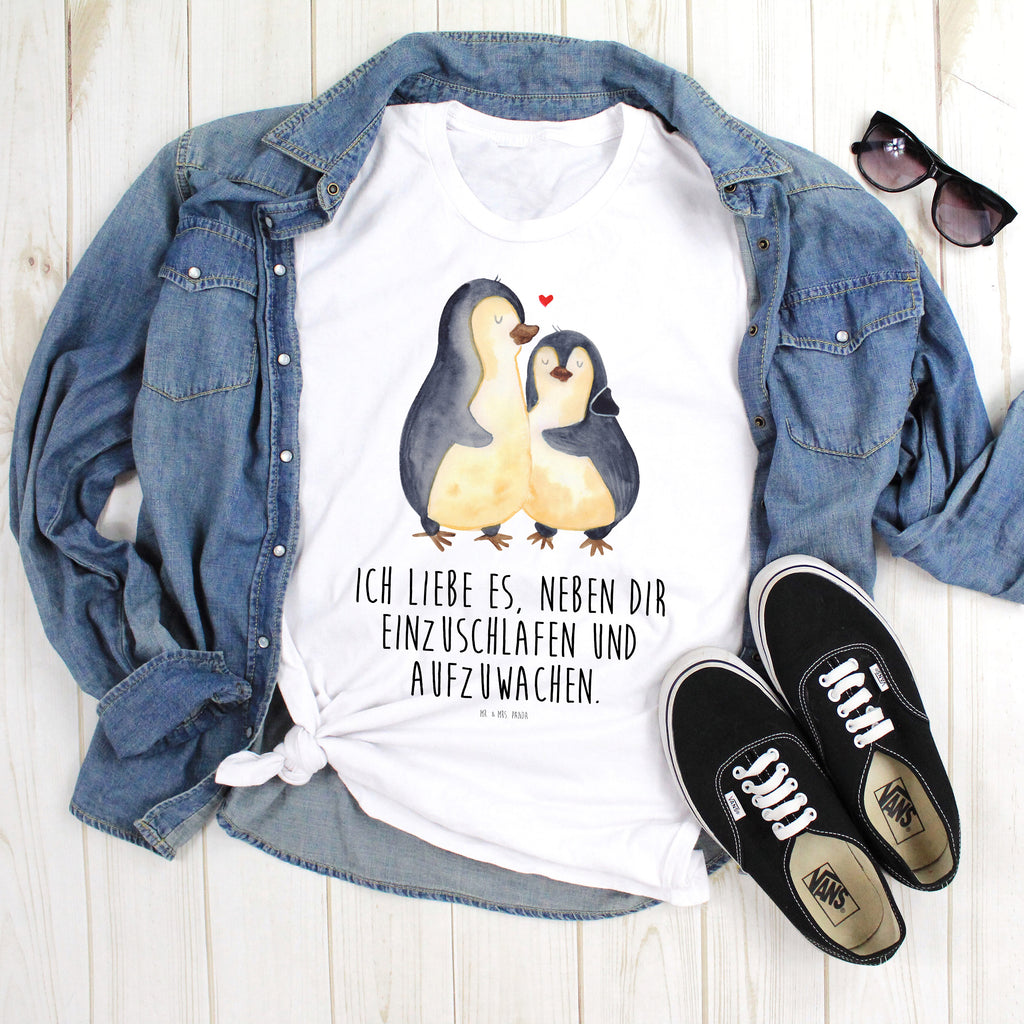 T-Shirt Standard Pinguine Einschlafen T-Shirt, Shirt, Tshirt, Lustiges T-Shirt, T-Shirt mit Spruch, Party, Junggesellenabschied, Jubiläum, Geburstag, Herrn, Damen, Männer, Frauen, Schlafshirt, Nachthemd, Sprüche, Liebe, Partner, Freund, Freundin, Ehemann, Ehefrau, Heiraten, Verlobung, Heiratsantrag, Liebesgeschenk, Jahrestag, Hocheitstag, Valentinstag, Geschenk für Frauen, Hochzeitstag, Mitbringsel, Geschenk für Freundin, Geschenk für Partner, Liebesbeweis, für Männer, für Ehemann