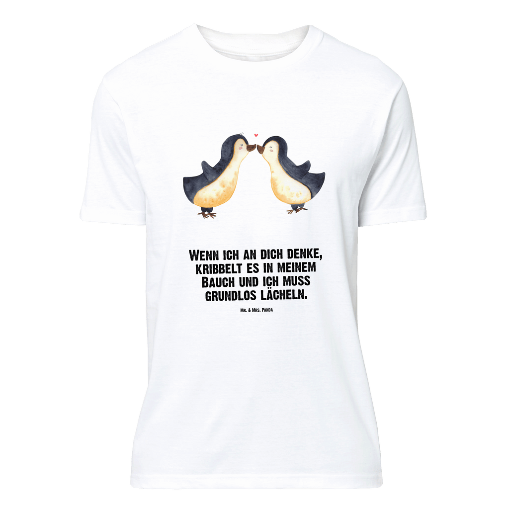 T-Shirt Standard Pinguine Kuss T-Shirt, Shirt, Tshirt, Lustiges T-Shirt, T-Shirt mit Spruch, Party, Junggesellenabschied, Jubiläum, Geburstag, Herrn, Damen, Männer, Frauen, Schlafshirt, Nachthemd, Sprüche, Liebe, Partner, Freund, Freundin, Ehemann, Ehefrau, Heiraten, Verlobung, Heiratsantrag, Liebesgeschenk, Jahrestag, Hocheitstag, Valentinstag, Geschenk für Frauen, Hochzeitstag, Mitbringsel, Geschenk für Freundin, Geschenk für Partner, Liebesbeweis, für Männer, für Ehemann