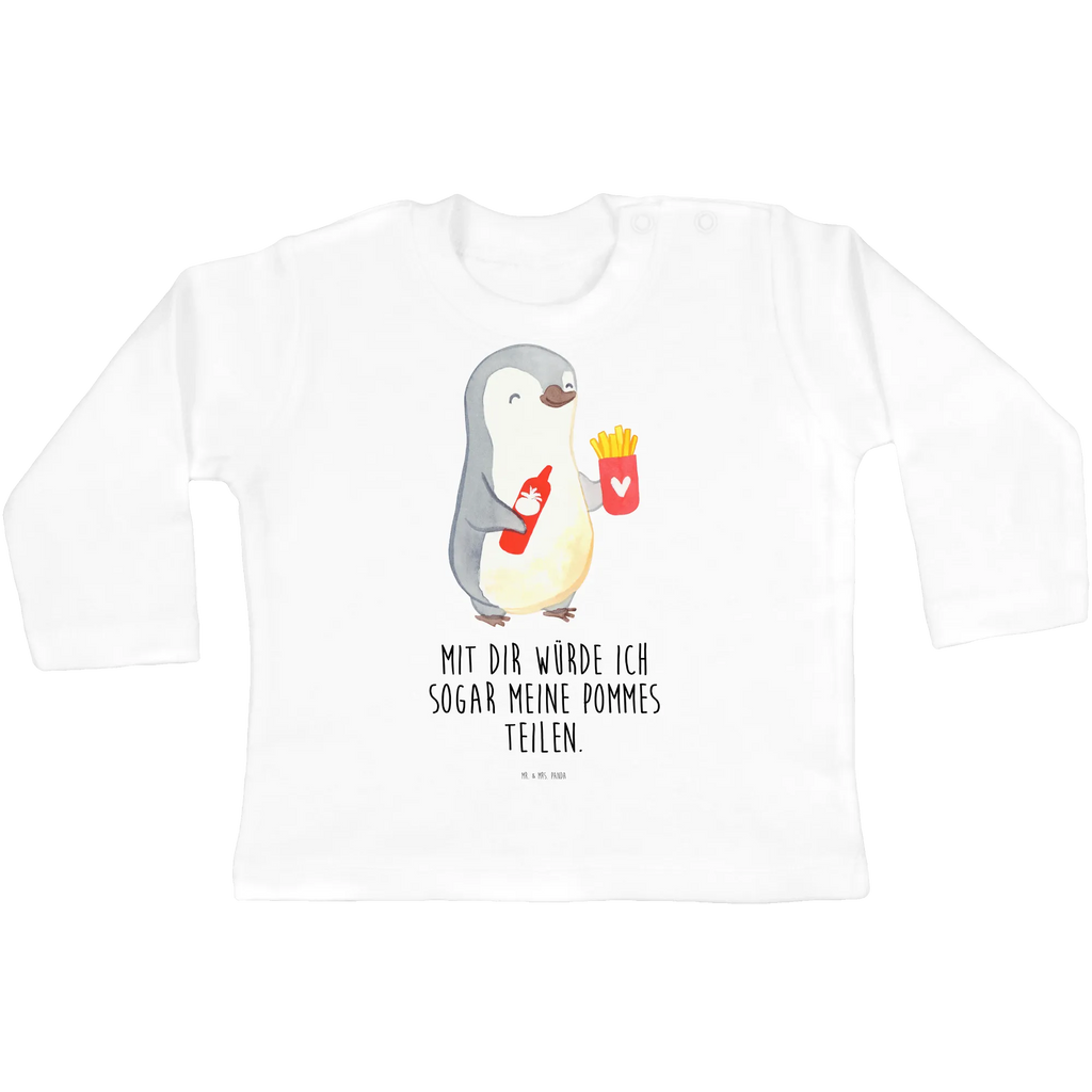 Baby Longsleeve Pinguin Pommes Mädchen, Jungen, Baby, Langarm, Bio, Kleidung, Liebe, Partner, Freund, Freundin, Ehemann, Ehefrau, Heiraten, Verlobung, Heiratsantrag, Liebesgeschenk, Jahrestag, Hocheitstag, Valentinstag, Geschenk für Frauen, Hochzeitstag, Mitbringsel, Geschenk für Freundin, Geschenk für Partner, Liebesbeweis, für Männer, für Ehemann