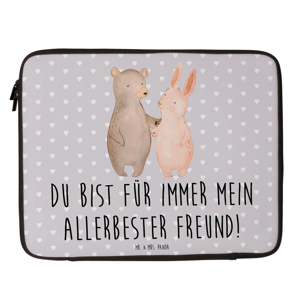 Notebook Tasche Bär und Hase Umarmen Notebook Tasche, Laptop, Computertasche, Tasche, Notebook-Tasche, Notebook-Reisehülle, Notebook Schutz, Liebe, Partner, Freund, Freundin, Ehemann, Ehefrau, Heiraten, Verlobung, Heiratsantrag, Liebesgeschenk, Jahrestag, Hocheitstag, Freunde, bester Freund, Hase, Bär, Bärchen, best friends