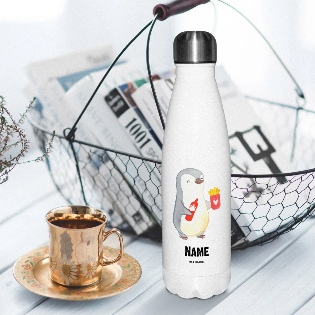 Personalisierte Thermosflasche Pinguin Pommes Personalisierte Isolierflasche, Personalisierte Thermoflasche, Personalisierte Trinkflasche, Trinkflasche Mit Namen, Wunschname, Bedrucken, Namensflasche, Liebe, Partner, Freund, Freundin, Ehemann, Ehefrau, Heiraten, Verlobung, Heiratsantrag, Liebesgeschenk, Jahrestag, Hocheitstag, Valentinstag, Geschenk für Frauen, Hochzeitstag, Mitbringsel, Geschenk für Freundin, Geschenk für Partner, Liebesbeweis, für Männer, für Ehemann