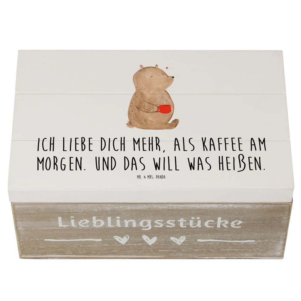 Holzkiste Bär Morgenkaffee Holzkiste, Kiste, Schatzkiste, Truhe, Schatulle, XXL, Erinnerungsbox, Erinnerungskiste, Dekokiste, Aufbewahrungsbox, Geschenkbox, Geschenkdose, Liebe, Partner, Freund, Freundin, Ehemann, Ehefrau, Heiraten, Verlobung, Heiratsantrag, Liebesgeschenk, Jahrestag, Hocheitstag, Valentinstag, Geschenk für Frauen, Hochzeitstag, Mitbringsel, Geschenk für Freundin, Geschenk für Partner, Liebesbeweis, für Männer, für Ehemann