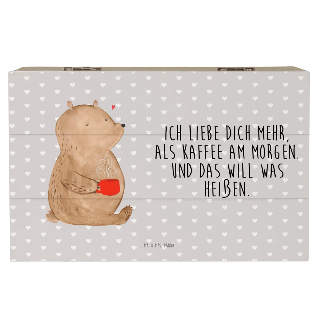 Holzkiste Bär Morgenkaffee Holzkiste, Kiste, Schatzkiste, Truhe, Schatulle, XXL, Erinnerungsbox, Erinnerungskiste, Dekokiste, Aufbewahrungsbox, Geschenkbox, Geschenkdose, Liebe, Partner, Freund, Freundin, Ehemann, Ehefrau, Heiraten, Verlobung, Heiratsantrag, Liebesgeschenk, Jahrestag, Hocheitstag, Valentinstag, Geschenk für Frauen, Hochzeitstag, Mitbringsel, Geschenk für Freundin, Geschenk für Partner, Liebesbeweis, für Männer, für Ehemann