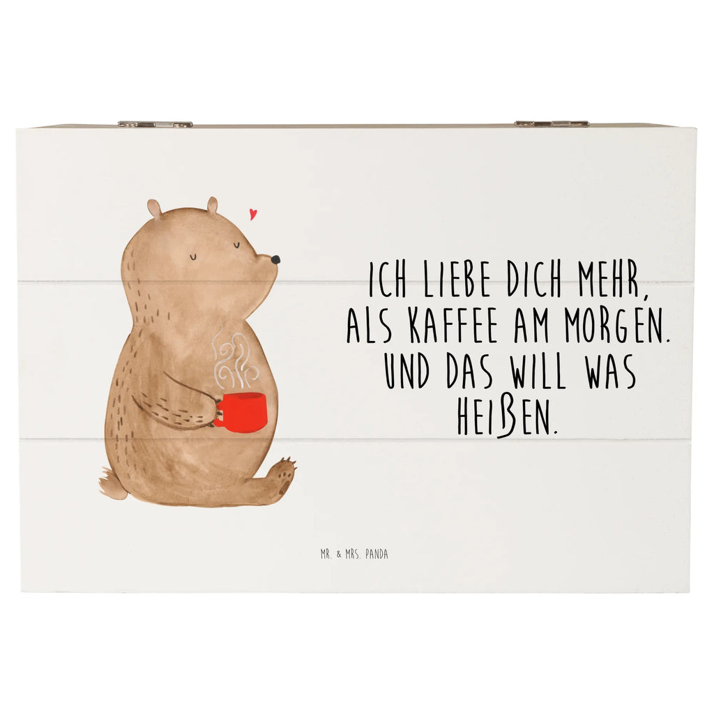 Holzkiste Bär Morgenkaffee Holzkiste, Kiste, Schatzkiste, Truhe, Schatulle, XXL, Erinnerungsbox, Erinnerungskiste, Dekokiste, Aufbewahrungsbox, Geschenkbox, Geschenkdose, Liebe, Partner, Freund, Freundin, Ehemann, Ehefrau, Heiraten, Verlobung, Heiratsantrag, Liebesgeschenk, Jahrestag, Hocheitstag, Valentinstag, Geschenk für Frauen, Hochzeitstag, Mitbringsel, Geschenk für Freundin, Geschenk für Partner, Liebesbeweis, für Männer, für Ehemann