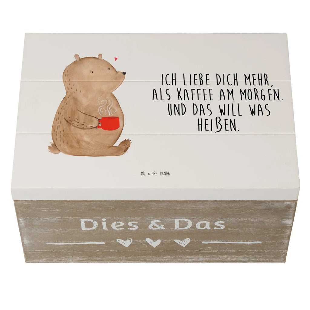 Holzkiste Bär Morgenkaffee Holzkiste, Kiste, Schatzkiste, Truhe, Schatulle, XXL, Erinnerungsbox, Erinnerungskiste, Dekokiste, Aufbewahrungsbox, Geschenkbox, Geschenkdose, Liebe, Partner, Freund, Freundin, Ehemann, Ehefrau, Heiraten, Verlobung, Heiratsantrag, Liebesgeschenk, Jahrestag, Hocheitstag, Valentinstag, Geschenk für Frauen, Hochzeitstag, Mitbringsel, Geschenk für Freundin, Geschenk für Partner, Liebesbeweis, für Männer, für Ehemann