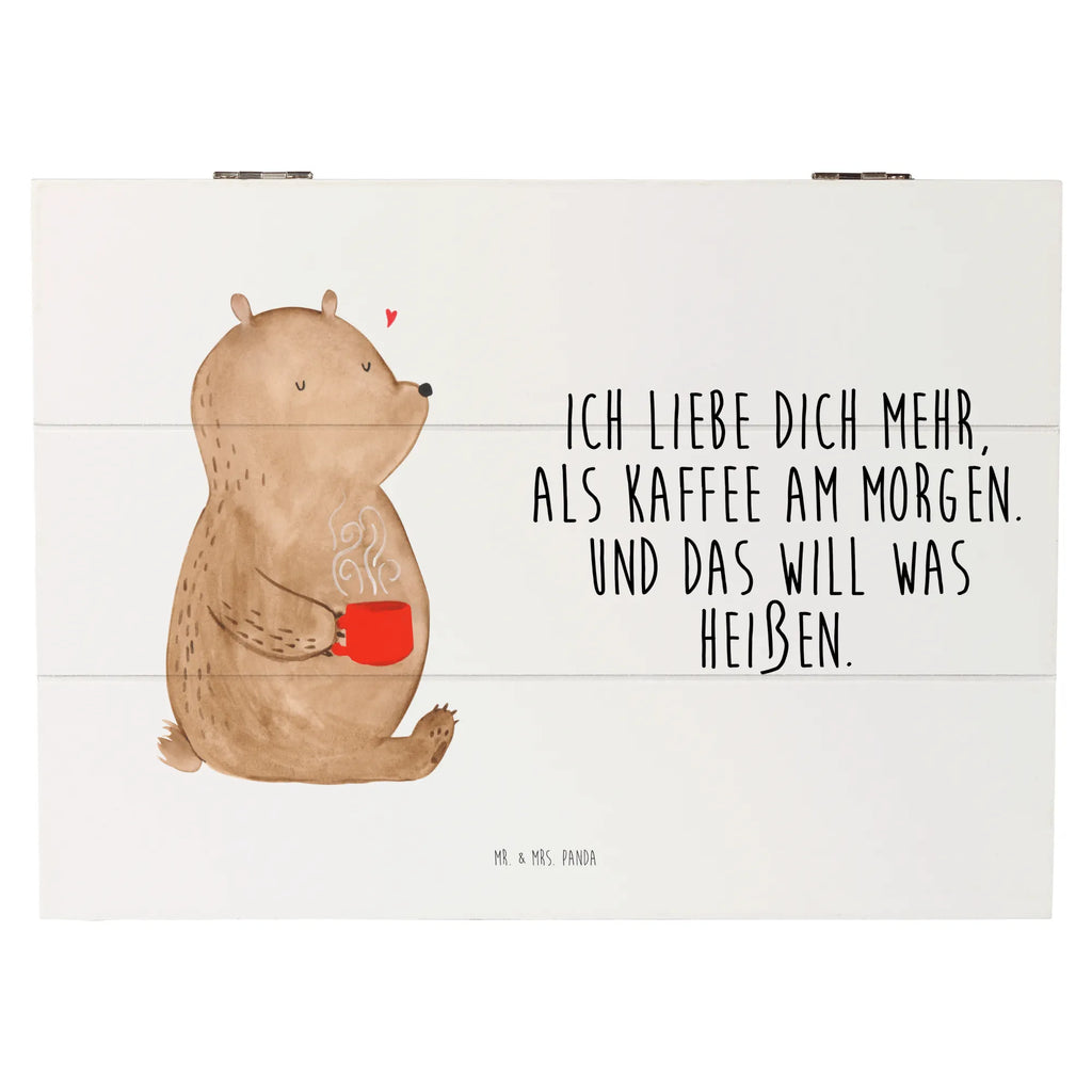 Holzkiste Bär Morgenkaffee Holzkiste, Kiste, Schatzkiste, Truhe, Schatulle, XXL, Erinnerungsbox, Erinnerungskiste, Dekokiste, Aufbewahrungsbox, Geschenkbox, Geschenkdose, Liebe, Partner, Freund, Freundin, Ehemann, Ehefrau, Heiraten, Verlobung, Heiratsantrag, Liebesgeschenk, Jahrestag, Hocheitstag, Valentinstag, Geschenk für Frauen, Hochzeitstag, Mitbringsel, Geschenk für Freundin, Geschenk für Partner, Liebesbeweis, für Männer, für Ehemann