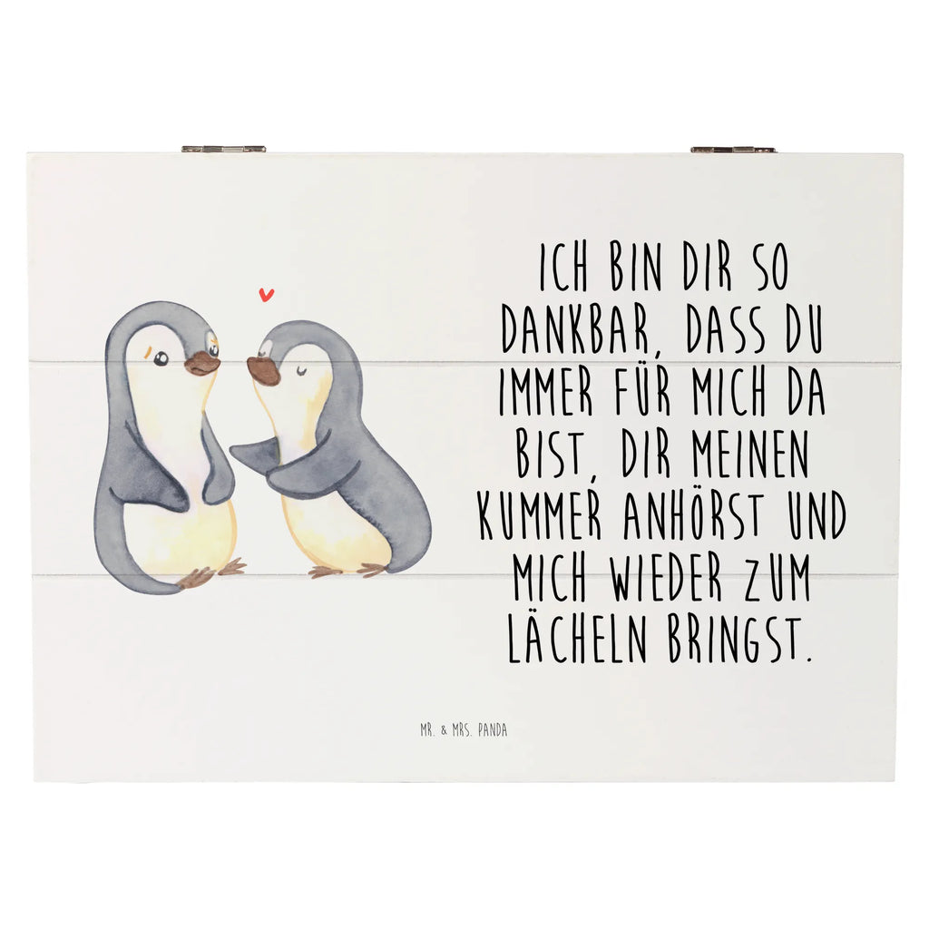 Holzkiste Pinguine trösten Holzkiste, Kiste, Schatzkiste, Truhe, Schatulle, XXL, Erinnerungsbox, Erinnerungskiste, Dekokiste, Aufbewahrungsbox, Geschenkbox, Geschenkdose, Liebe, Partner, Freund, Freundin, Ehemann, Ehefrau, Heiraten, Verlobung, Heiratsantrag, Liebesgeschenk, Jahrestag, Hocheitstag, Valentinstag, Geschenk für Frauen, Hochzeitstag, Mitbringsel, Geschenk für Freundin, Geschenk für Partner, Liebesbeweis, für Männer, für Ehemann