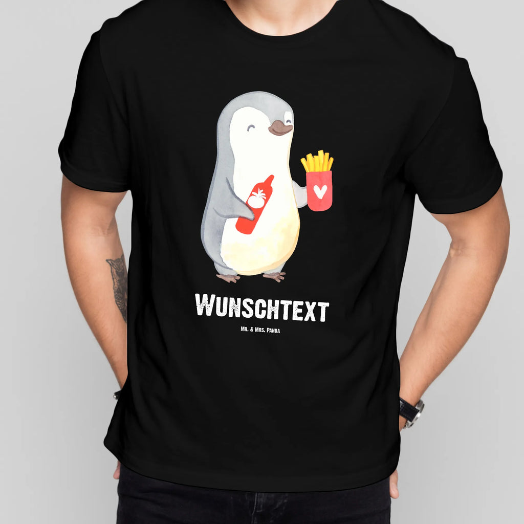 Personalisiertes T-Shirt Pinguin Pommes T-Shirt Personalisiert, T-Shirt mit Namen, T-Shirt mit Aufruck, Männer, Frauen, Liebe, Partner, Freund, Freundin, Ehemann, Ehefrau, Heiraten, Verlobung, Heiratsantrag, Liebesgeschenk, Jahrestag, Hocheitstag, Valentinstag, Geschenk für Frauen, Hochzeitstag, Mitbringsel, Geschenk für Freundin, Geschenk für Partner, Liebesbeweis, für Männer, für Ehemann