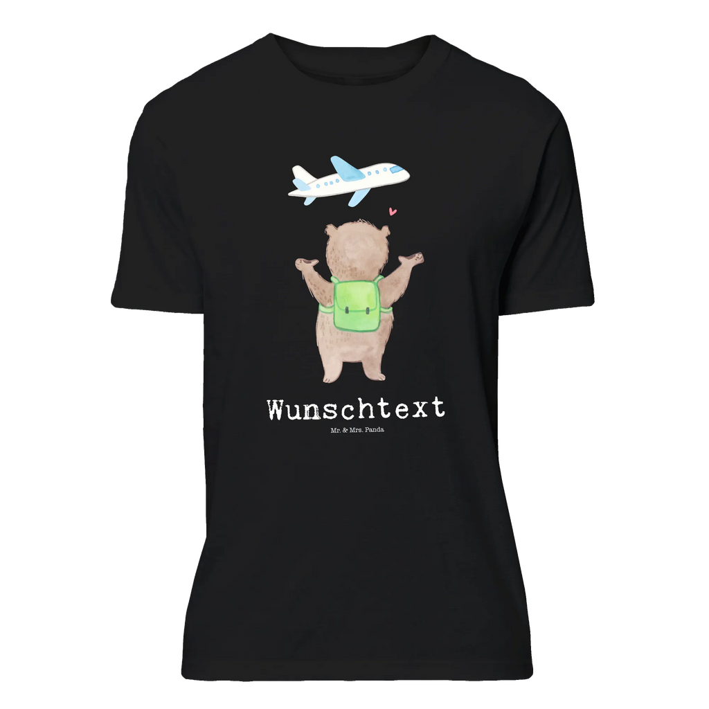 Personalisiertes T-Shirt Bär Flugzeug T-Shirt Personalisiert, T-Shirt mit Namen, T-Shirt mit Aufruck, Männer, Frauen, Liebe, Partner, Freund, Freundin, Ehemann, Ehefrau, Heiraten, Verlobung, Heiratsantrag, Liebesgeschenk, Jahrestag, Hocheitstag, Valentinstag, Geschenk für Frauen, Hochzeitstag, Mitbringsel, Geschenk für Freundin, Geschenk für Partner, Liebesbeweis, für Männer, für Ehemann