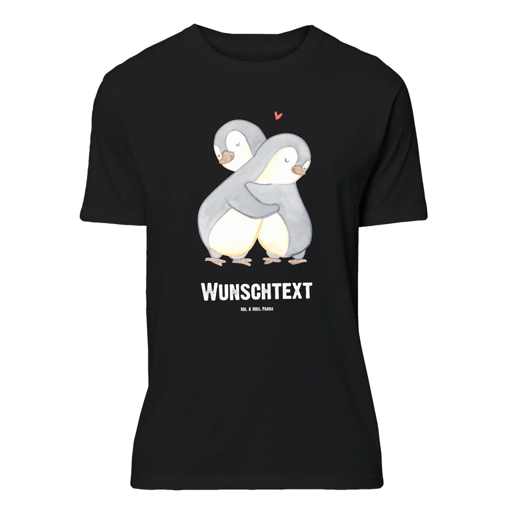 Personalisiertes T-Shirt Pinguine Kuscheln T-Shirt Personalisiert, T-Shirt mit Namen, T-Shirt mit Aufruck, Männer, Frauen, Liebe, Partner, Freund, Freundin, Ehemann, Ehefrau, Heiraten, Verlobung, Heiratsantrag, Liebesgeschenk, Jahrestag, Hocheitstag, Valentinstag, Geschenk für Frauen, Hochzeitstag, Mitbringsel, Geschenk für Freundin, Geschenk für Partner, Liebesbeweis, für Männer, für Ehemann