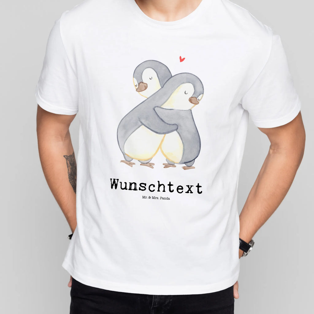 Personalisiertes T-Shirt Pinguine Kuscheln T-Shirt Personalisiert, T-Shirt mit Namen, T-Shirt mit Aufruck, Männer, Frauen, Liebe, Partner, Freund, Freundin, Ehemann, Ehefrau, Heiraten, Verlobung, Heiratsantrag, Liebesgeschenk, Jahrestag, Hocheitstag, Valentinstag, Geschenk für Frauen, Hochzeitstag, Mitbringsel, Geschenk für Freundin, Geschenk für Partner, Liebesbeweis, für Männer, für Ehemann