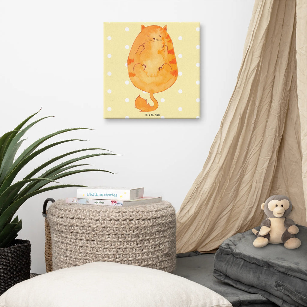Canvas picture Cat Early riser Leinwand, Bild, Kunstdruck, Wanddeko, Dekoration, Katze, Katzenmotiv, Katzenfan, Katzendeko, Katzenfreund, Katzenliebhaber, Katzenprodukte, Katzenartikel, Katzenaccessoires, Katzensouvenirs, Katzenliebhaberprodukte, Katzenmotive, Der frühe Vogel kann mich mal, Morgenmuffel, Frühaufsteher, Kaffee, Katzen, Kater, Mietze