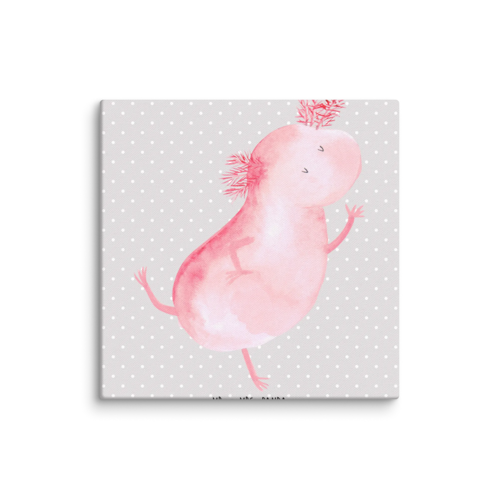 Leinwand Bild Axolotl tanzt Leinwand, Bild, Kunstdruck, Wanddeko, Dekoration, Axolotl, Molch, Axolot, Schwanzlurch, Lurch, Lurche, Dachschaden, Sterne, verrückt, Freundin, beste Freundin