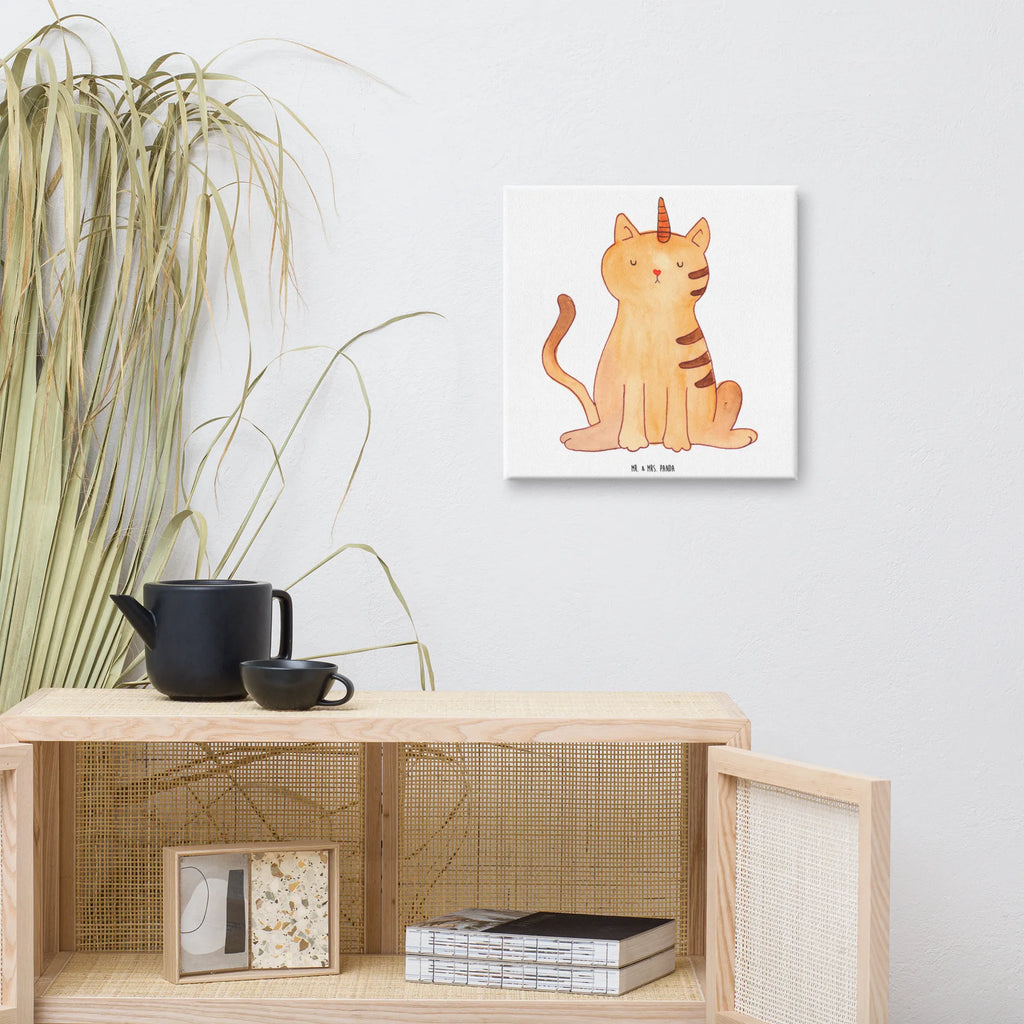 Canvas picture unicorn Cat Leinwand, Bild, Kunstdruck, Wanddeko, Dekoration, Einhorn, Einhörner, Einhorn Deko, Unicorn, Katzer, Mieze, Regenbogen, Glitzer, Einhornpower, Erwachsenwerden, Katze, Katzenhorn, Einhornkatze, Kittyhorn