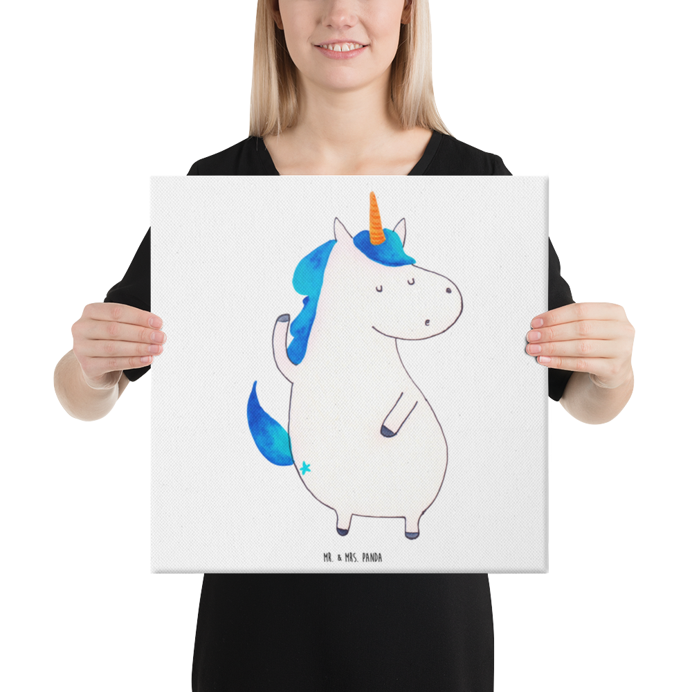 Leinwand Bild Einhorn Mann Leinwand, Bild, Kunstdruck, Wanddeko, Dekoration, Einhorn, Einhörner, Einhorn Deko, Pegasus, Unicorn, cool, Mann, Freundin, Familie, bester Freund, BFF, Party, hübsch, beste