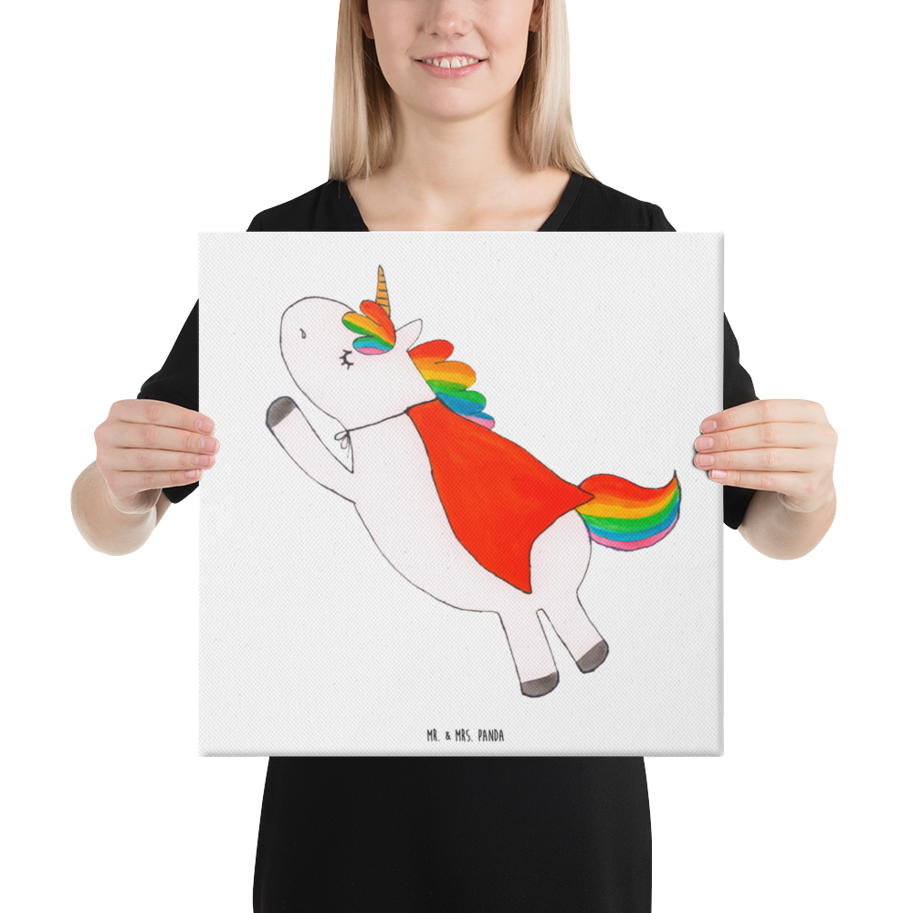 Leinwand Bild Einhorn Super Leinwand, Bild, Kunstdruck, Wanddeko, Dekoration, Einhorn, Einhörner, Einhorn Deko, Pegasus, Unicorn, Traummann, Superheld, Held, Freundin, Geschenk, Girl, Mädchen