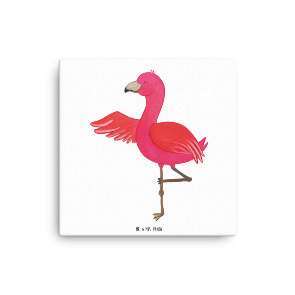 Leinwand Bild Flamingo Yoga Leinwand, Bild, Kunstdruck, Wanddeko, Dekoration, Flamingo, Vogel, Yoga, Namaste, Achtsamkeit, Yoga-Übung, Entspannung, Ärger, Aufregen, Tiefenentspannung