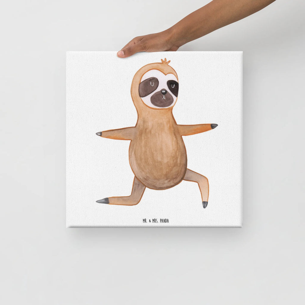 Canvas picture sloth yoga Leinwand, Bild, Kunstdruck, Wanddeko, Dekoration, Faultier, Faultier Geschenk, Faultier Deko, Faultiere, faul, Lieblingstier, Yoga, Namaste, Krieger, Yogaübungen, Meditation, Atmung, Gelassenheit, Entspannung
