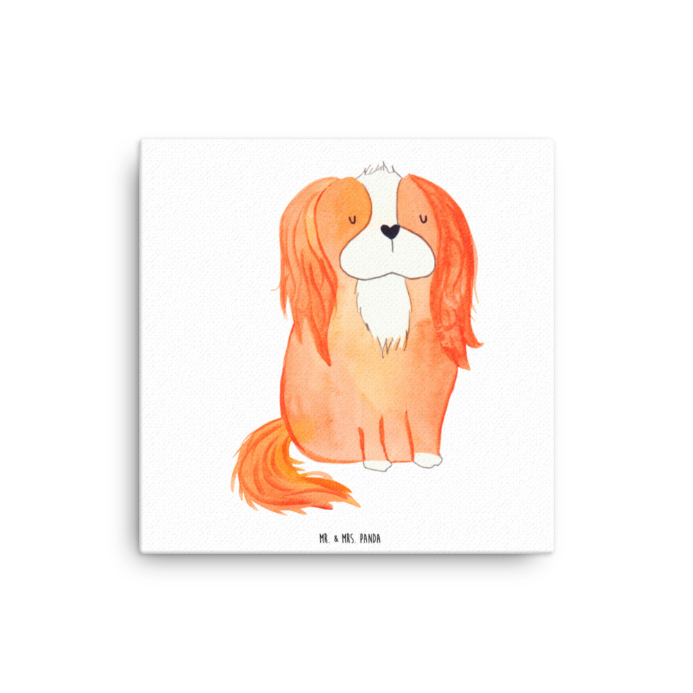 Leinwand Bild Hund Cavalier King Charles Spaniel Leinwand, Bild, Kunstdruck, Wanddeko, Dekoration, Hund, Hundemotiv, Haustier, Hunderasse, Tierliebhaber, Hundebesitzer, Sprüche, Cavalier King Charles Spaniel, Cockerspaniel, Spaniel, Spruch, schönster Hund