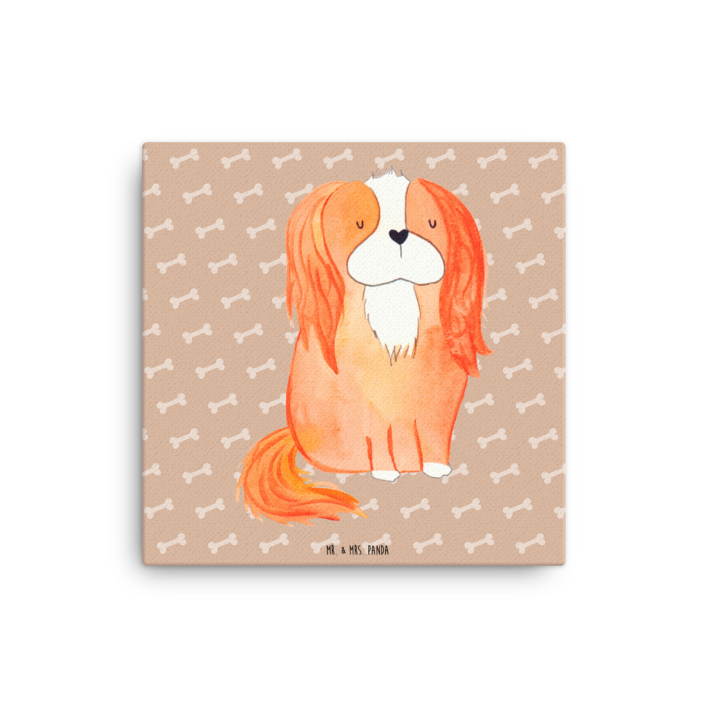 Leinwand Bild Hund Cavalier King Charles Spaniel Leinwand, Bild, Kunstdruck, Wanddeko, Dekoration, Hund, Hundemotiv, Haustier, Hunderasse, Tierliebhaber, Hundebesitzer, Sprüche, Cavalier King Charles Spaniel, Cockerspaniel, Spaniel, Spruch, schönster Hund