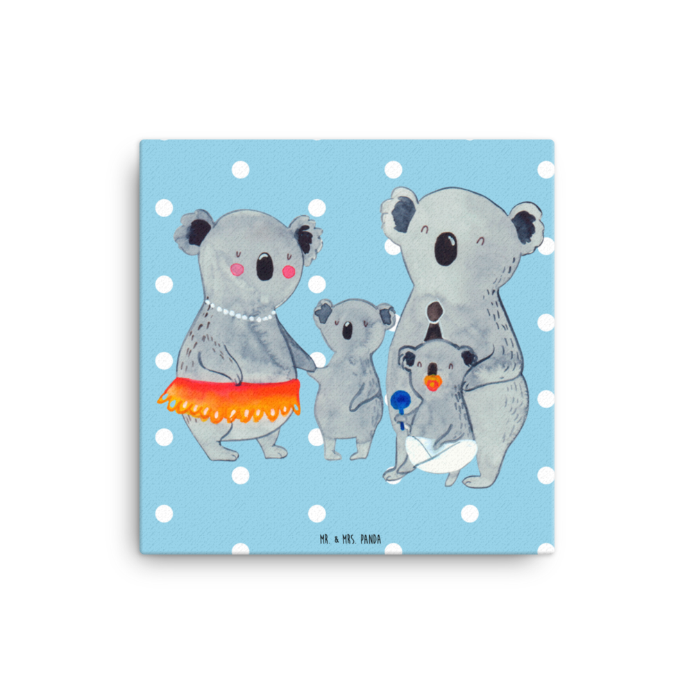 Leinwand Bild Koala Familie Leinwand, Bild, Kunstdruck, Wanddeko, Dekoration, Familie, Vatertag, Muttertag, Bruder, Schwester, Mama, Papa, Oma, Opa, Koala, Koalas, Family, Kinder, Geschwister, Familienleben