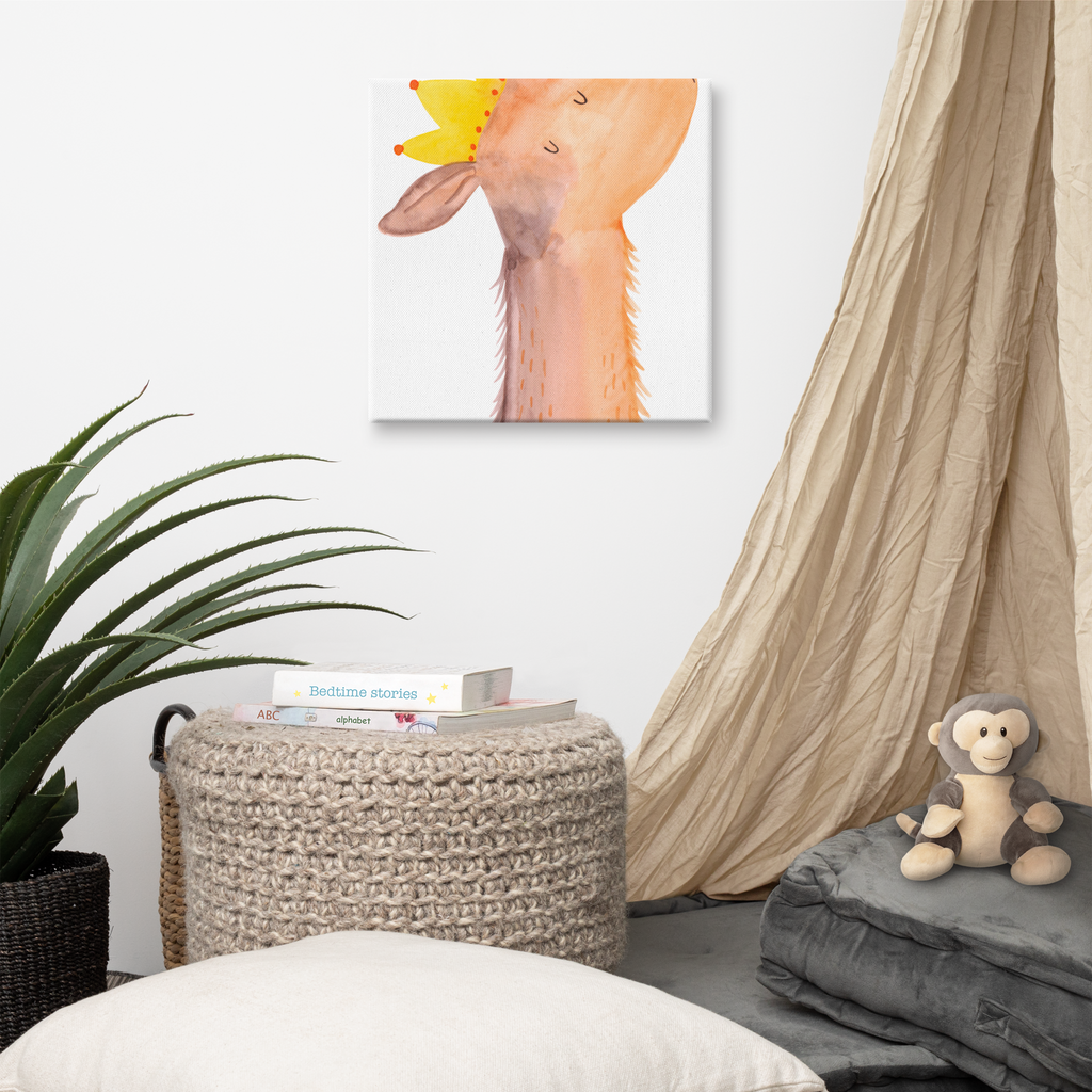 Leinwand Bild Lamakopf König Leinwand, Bild, Kunstdruck, Wanddeko, Dekoration, Lama, Alpaka, Lamas, König, Königin, Freundin, Mama, Papa, Büro Kollege, Kollegin, Chef, Vorgesetzter, Abi, Abitur