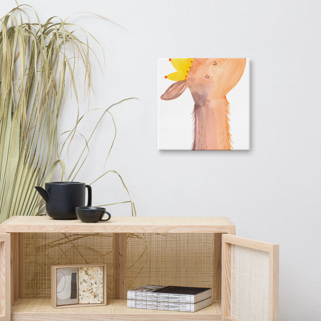 Canvas picture llama head king Leinwand, Bild, Kunstdruck, Wanddeko, Dekoration, Lama, Alpaka, Lamas, König, Königin, Freundin, Mama, Papa, Büro Kollege, Kollegin, Chef, Vorgesetzter, Abi, Abitur
