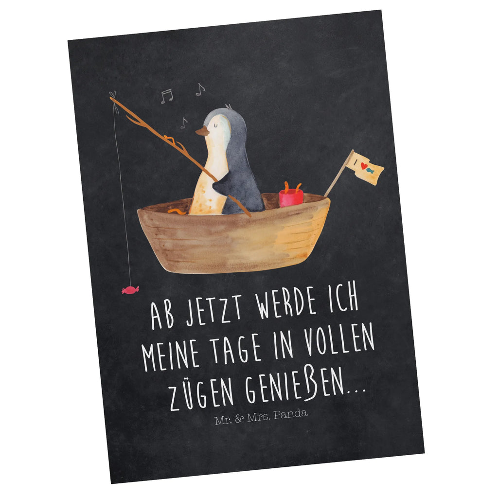 Postkarte Pinguin Angelboot Postkarte, Karte, Geschenkkarte, Grußkarte, Einladung, Ansichtskarte, Geburtstagskarte, Einladungskarte, Dankeskarte, Ansichtskarten, Einladung Geburtstag, Einladungskarten Geburtstag, Pinguin, Pinguine, Angeln, Boot, Angelboot, Lebenslust, Leben, genießen, Motivation, Neustart, Neuanfang, Trennung, Scheidung, Geschenkidee Liebeskummer