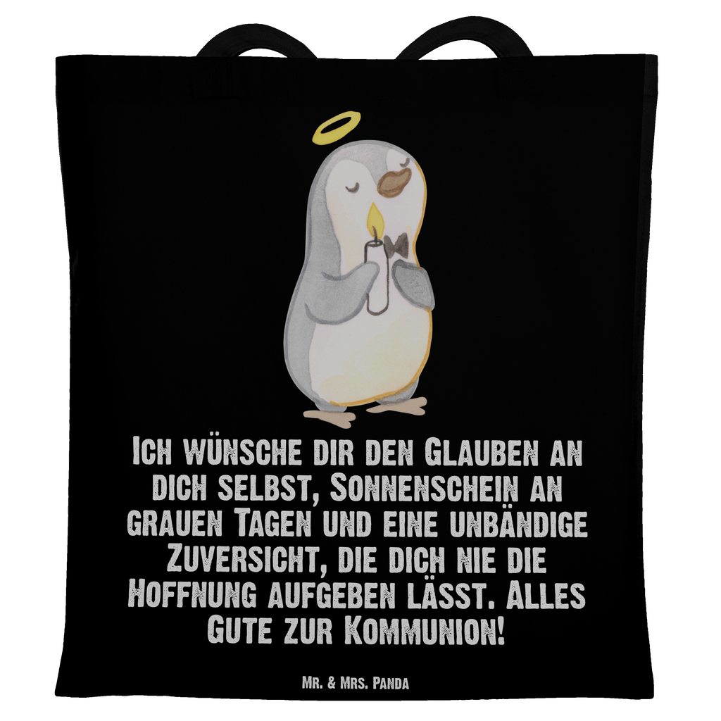 Tragetasche Pinguin Kommunion Beuteltasche, Beutel, Einkaufstasche, Jutebeutel, Stoffbeutel, Tasche, Shopper, Umhängetasche, Strandtasche, Schultertasche, Stofftasche, Tragetasche, Badetasche, Jutetasche, Einkaufstüte, Laptoptasche, Konfirmation, Kommunion, Jugendweihe, Konfirmation Geschenk, Kommunion Geschenk, Kommunion Dankeschön, Glauben, Sonnenschein