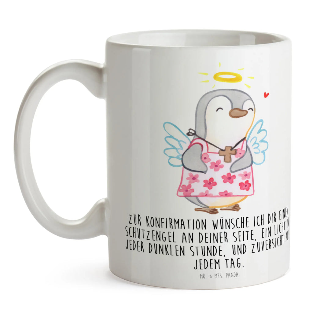 Tasse Pinguin Konfirmation Tasse, Kaffeetasse, Teetasse, Becher, Kaffeebecher, Teebecher, Keramiktasse, Porzellantasse, Büro Tasse, Geschenk Tasse, Tasse Sprüche, Tasse Motive, Kaffeetassen, Tasse bedrucken, Designer Tasse, Cappuccino Tassen, Schöne Teetassen, Konfirmation, Kommunion, Jugendweihe, Konfirmation Geschenk, Schutzengel, Zuversicht, Vertrauen