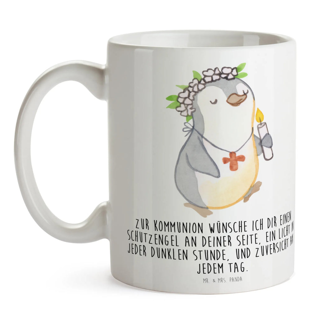 Tasse Pinguin Kommunion Mädchen Tasse, Kaffeetasse, Teetasse, Becher, Kaffeebecher, Teebecher, Keramiktasse, Porzellantasse, Büro Tasse, Geschenk Tasse, Tasse Sprüche, Tasse Motive, Kaffeetassen, Tasse bedrucken, Designer Tasse, Cappuccino Tassen, Schöne Teetassen, Konfirmation, Kommunion, Jugendweihe, Konfirmation Geschenk, Gott, Gläubig, Alles Gute