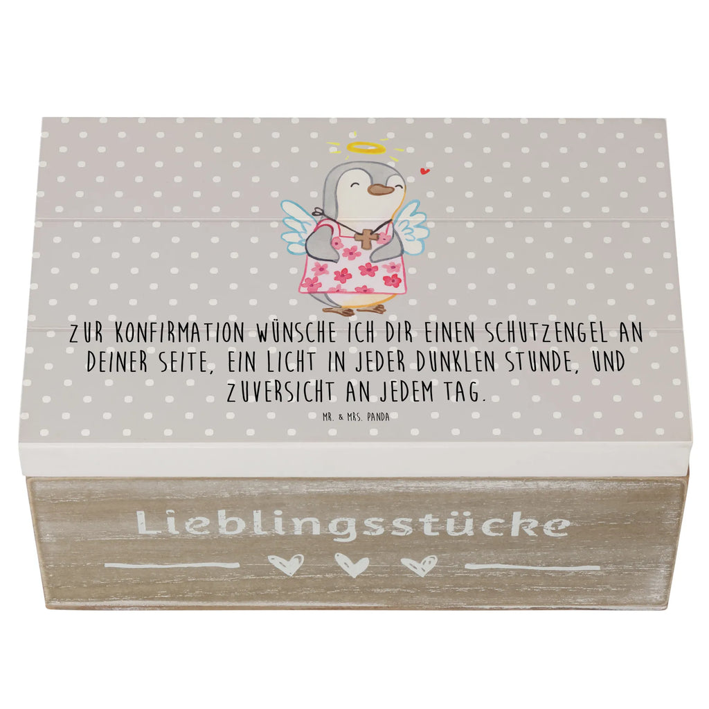 Holzkiste Pinguin Konfirmation Holzkiste, Kiste, Schatzkiste, Truhe, Schatulle, XXL, Erinnerungsbox, Erinnerungskiste, Dekokiste, Aufbewahrungsbox, Geschenkbox, Geschenkdose, Konfirmation, Kommunion, Jugendweihe, Konfirmation Geschenk, Schutzengel, Zuversicht, Vertrauen