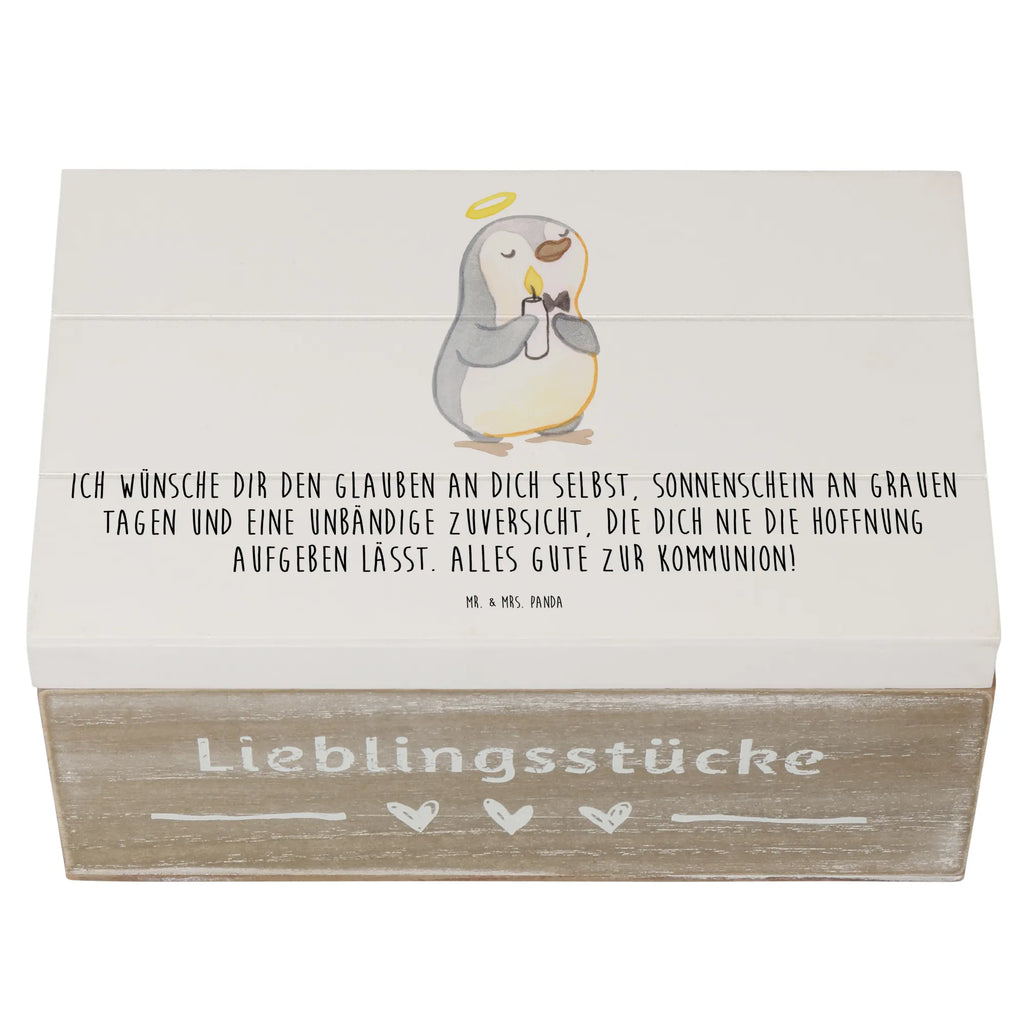 Holzkiste Pinguin Kommunion Holzkiste, Kiste, Schatzkiste, Truhe, Schatulle, XXL, Erinnerungsbox, Erinnerungskiste, Dekokiste, Aufbewahrungsbox, Geschenkbox, Geschenkdose, Konfirmation, Kommunion, Jugendweihe, Konfirmation Geschenk, Kommunion Geschenk, Kommunion Dankeschön, Glauben, Sonnenschein