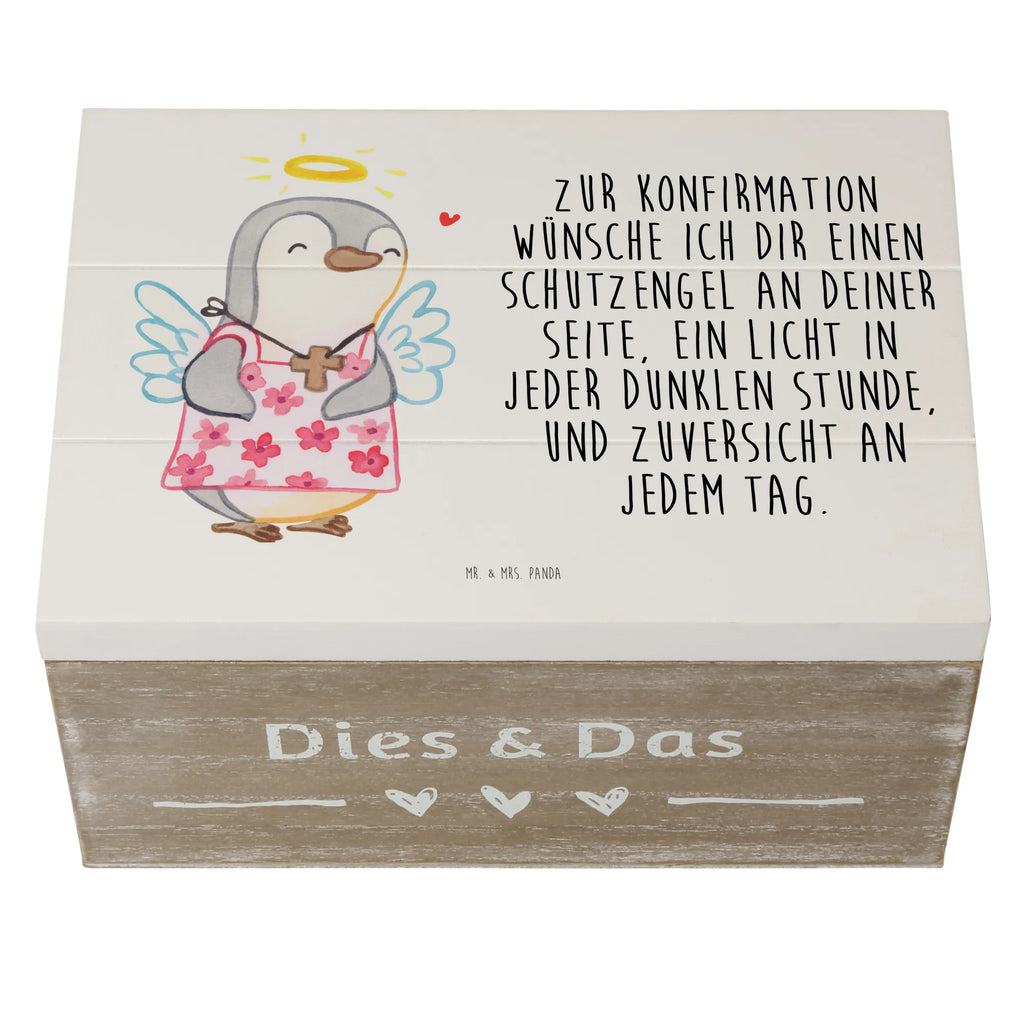 Holzkiste Pinguin Konfirmation Holzkiste, Kiste, Schatzkiste, Truhe, Schatulle, XXL, Erinnerungsbox, Erinnerungskiste, Dekokiste, Aufbewahrungsbox, Geschenkbox, Geschenkdose, Konfirmation, Kommunion, Jugendweihe, Konfirmation Geschenk, Schutzengel, Zuversicht, Vertrauen