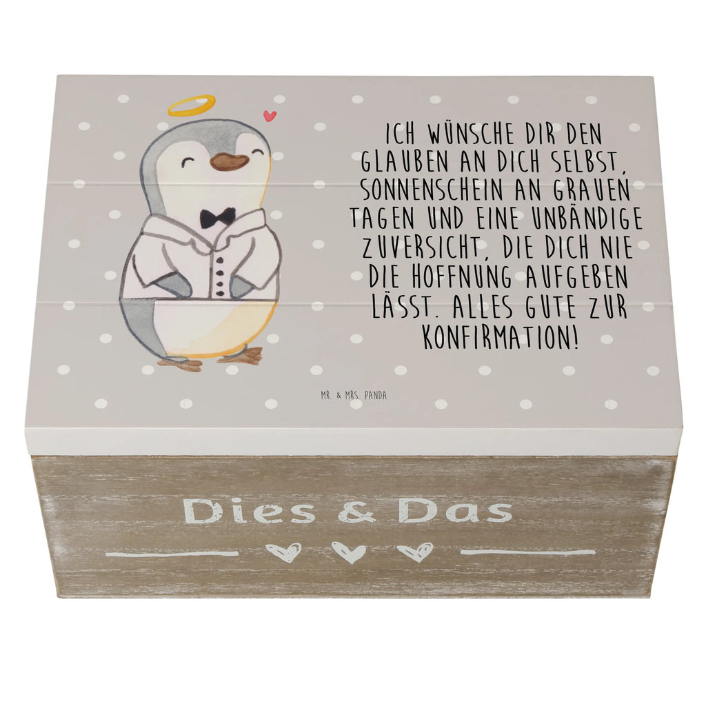 Holzkiste Pinguin Konfirmation Hemd Holzkiste, Kiste, Schatzkiste, Truhe, Schatulle, XXL, Erinnerungsbox, Erinnerungskiste, Dekokiste, Aufbewahrungsbox, Geschenkbox, Geschenkdose, Konfirmation, Kommunion, Jugendweihe, Konfirmation Geschenk, Sonnenschein, Zuversicht, Vertrauen, Hoffnung