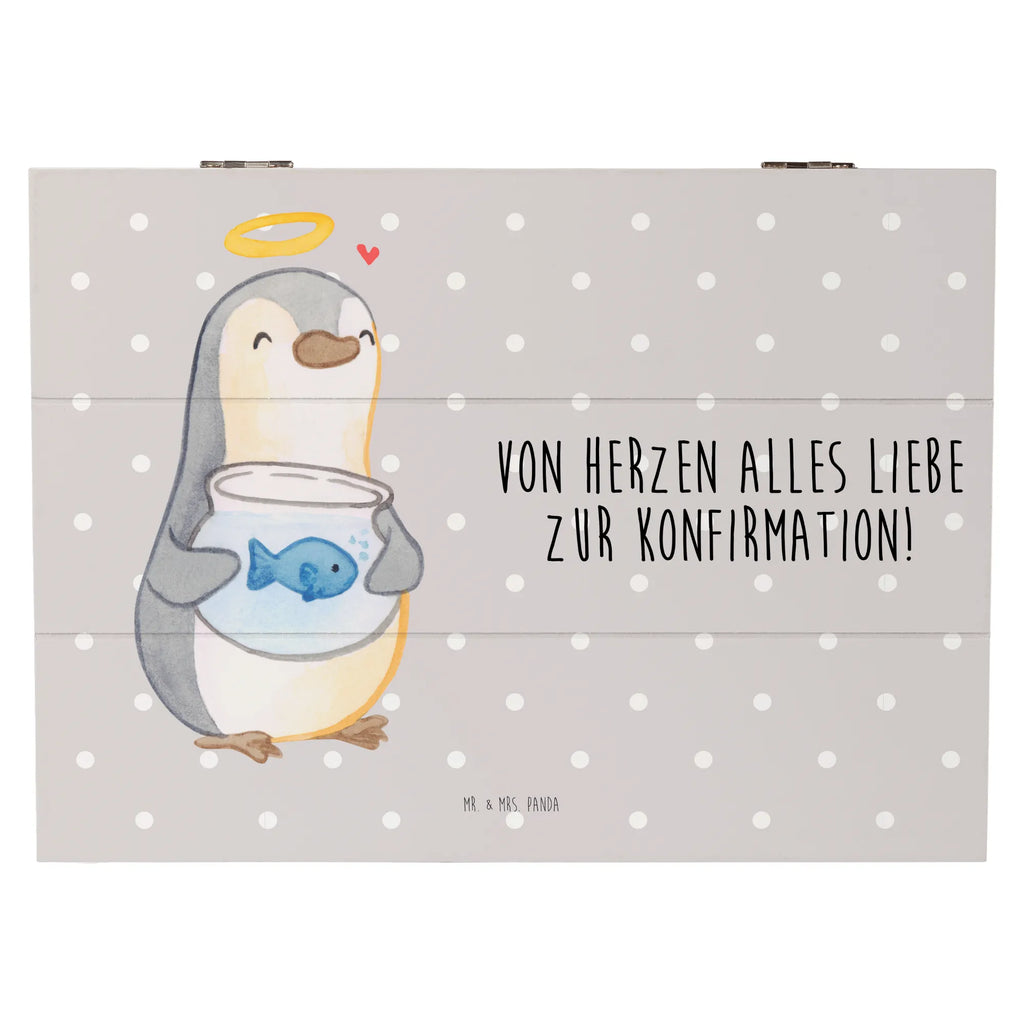 Holzkiste Pinguin Fisch Holzkiste, Kiste, Schatzkiste, Truhe, Schatulle, XXL, Erinnerungsbox, Erinnerungskiste, Dekokiste, Aufbewahrungsbox, Geschenkbox, Geschenkdose, Konfirmation, Kommunion, Jugendweihe, Konfirmation Geschenk, Fisch, Fisch Deko, Zuversicht, Vertrauen