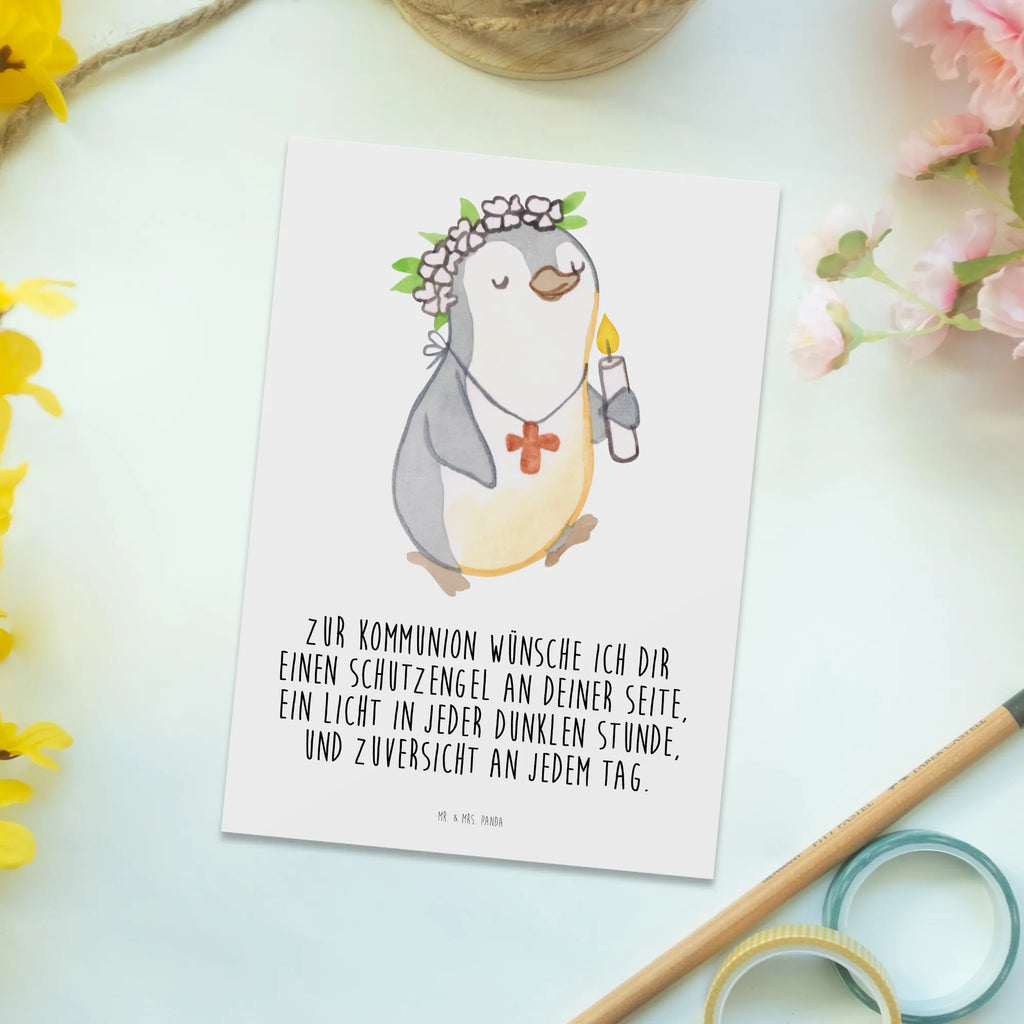 Postkarte Pinguin Kommunion Mädchen Postkarte, Karte, Geschenkkarte, Grußkarte, Einladung, Ansichtskarte, Geburtstagskarte, Einladungskarte, Dankeskarte, Ansichtskarten, Einladung Geburtstag, Einladungskarten Geburtstag, Konfirmation, Kommunion, Jugendweihe, Konfirmation Geschenk, Gott, Gläubig, Alles Gute