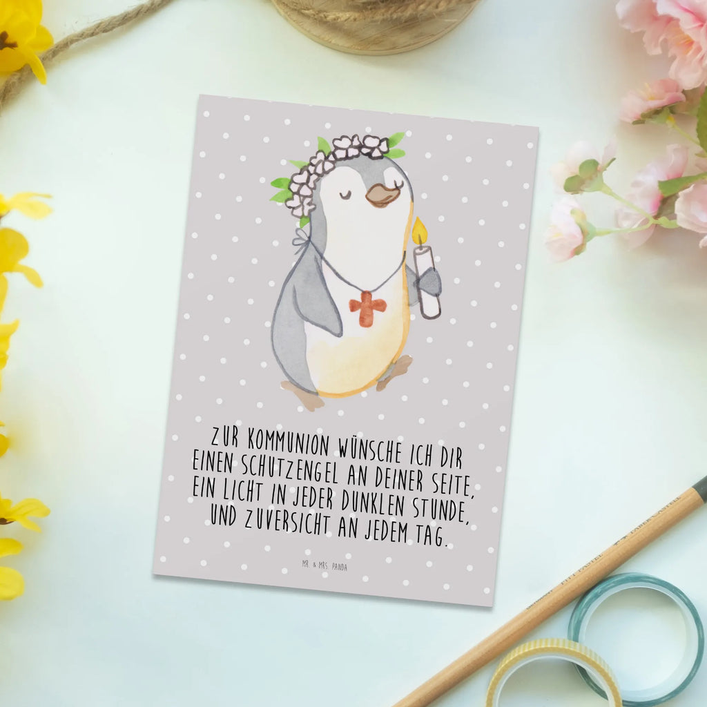 Postkarte Pinguin Kommunion Mädchen Postkarte, Karte, Geschenkkarte, Grußkarte, Einladung, Ansichtskarte, Geburtstagskarte, Einladungskarte, Dankeskarte, Ansichtskarten, Einladung Geburtstag, Einladungskarten Geburtstag, Konfirmation, Kommunion, Jugendweihe, Konfirmation Geschenk, Gott, Gläubig, Alles Gute