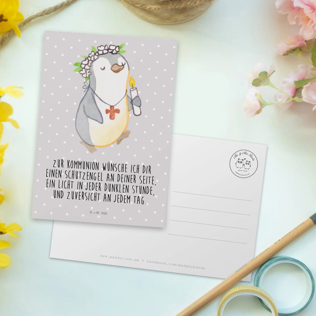 Postkarte Pinguin Kommunion Mädchen Postkarte, Karte, Geschenkkarte, Grußkarte, Einladung, Ansichtskarte, Geburtstagskarte, Einladungskarte, Dankeskarte, Ansichtskarten, Einladung Geburtstag, Einladungskarten Geburtstag, Konfirmation, Kommunion, Jugendweihe, Konfirmation Geschenk, Gott, Gläubig, Alles Gute