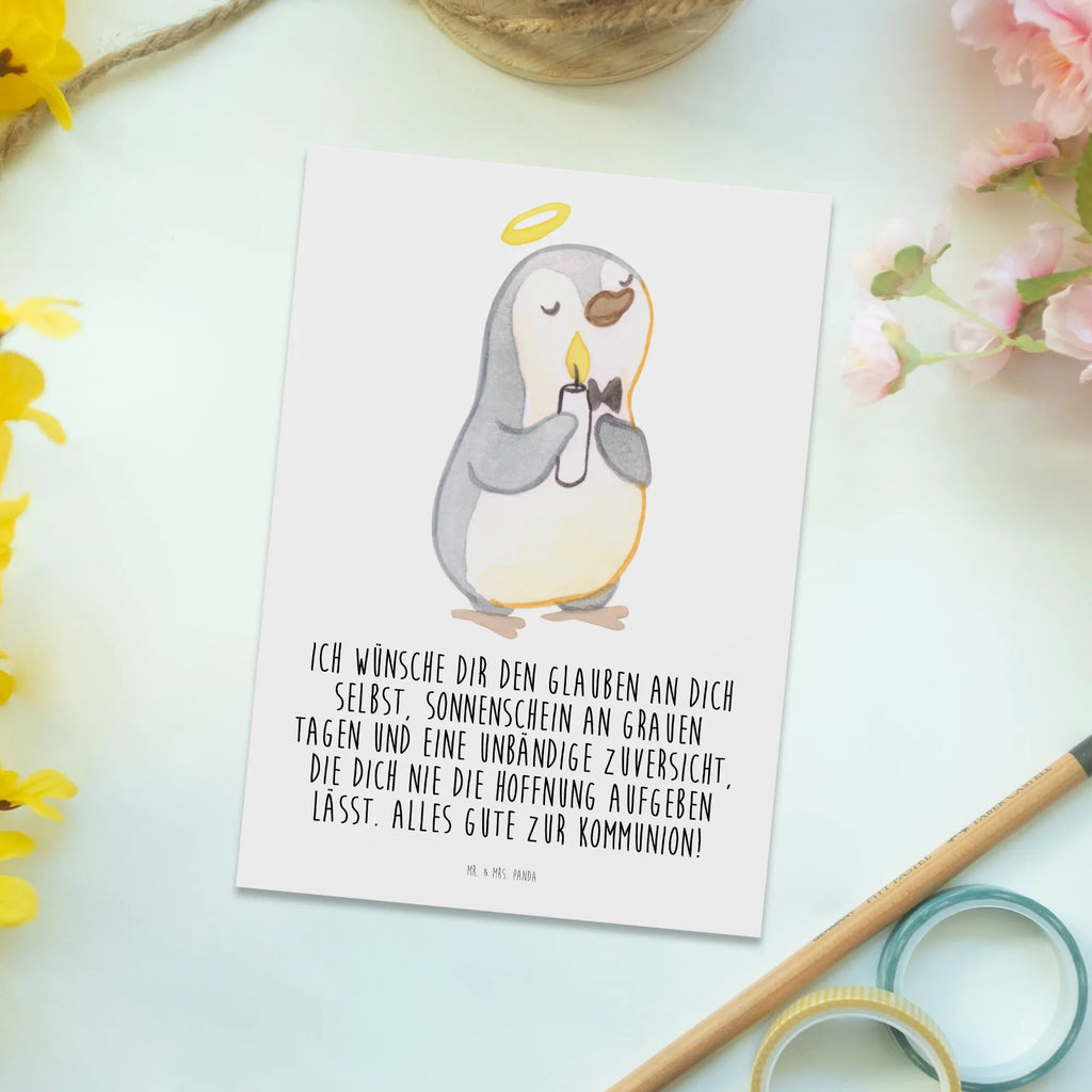 Postkarte Pinguin Kommunion Postkarte, Karte, Geschenkkarte, Grußkarte, Einladung, Ansichtskarte, Geburtstagskarte, Einladungskarte, Dankeskarte, Ansichtskarten, Einladung Geburtstag, Einladungskarten Geburtstag, Konfirmation, Kommunion, Jugendweihe, Konfirmation Geschenk, Kommunion Geschenk, Kommunion Dankeschön, Glauben, Sonnenschein