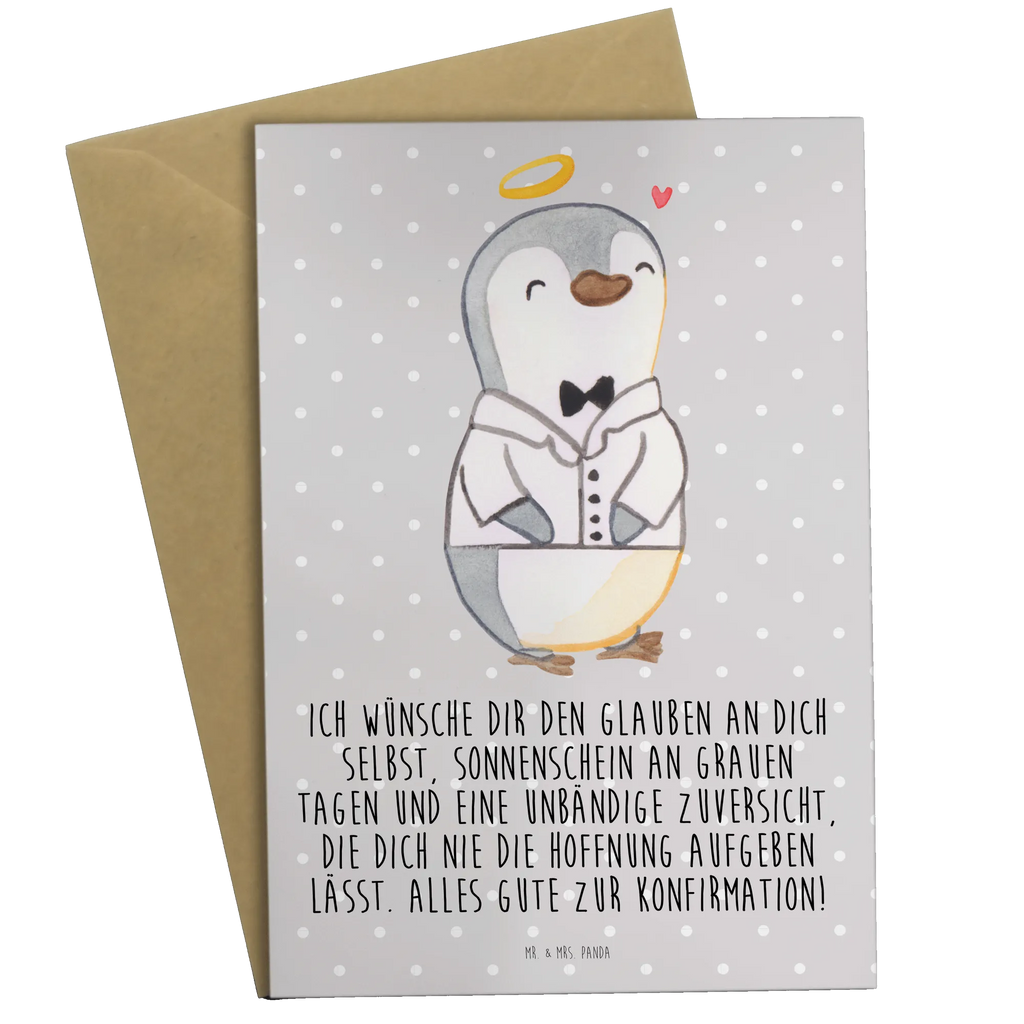 Grußkarte Pinguin Konfirmation Hemd Grußkarte, Klappkarte, Einladungskarte, Glückwunschkarte, Hochzeitskarte, Geburtstagskarte, Karte, Ansichtskarten, Konfirmation, Kommunion, Jugendweihe, Konfirmation Geschenk, Sonnenschein, Zuversicht, Vertrauen, Hoffnung