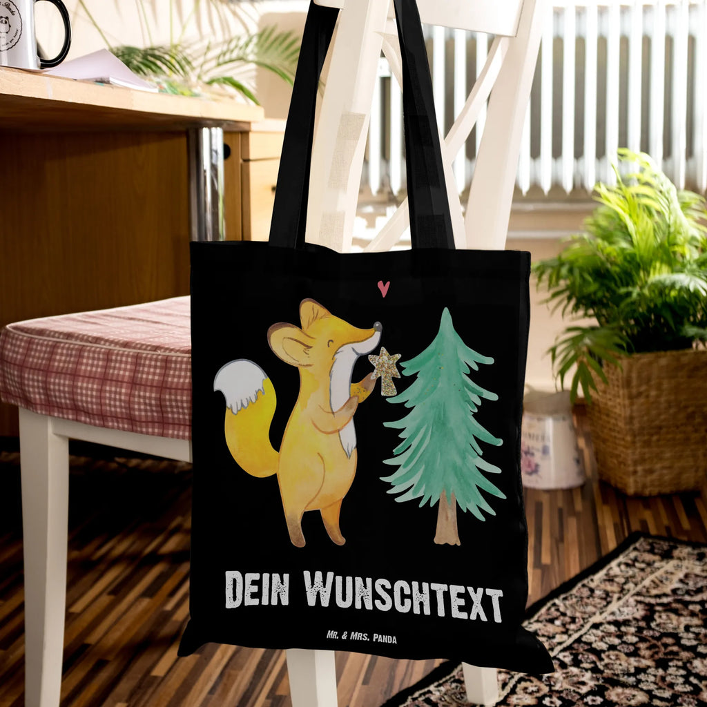 Personalisierte Tragetasche Fuchs  Weihnachtsbaum Personalisierte Beuteltasche, Personalisierter Beutel, Personalisierte Einkaufstasche, Personalisierter Jutebeutel, Personalisierter Stoffbeutel, Tragetasche mit Namen, Einkaufstasche mit Namen, Stoffbeutel mit Namen, Personalisierte Tasche, Personalisierte Jutetasche, Personalisierte Kindergartentasche, Winter, Weihnachten, Weihnachtsdeko, Nikolaus, Advent, Heiligabend, Wintermotiv, Weihnachtsmann, Weihnachtstage, Fuchs, Schlittschuh, Weihnachtszeit, Weihnachtsdekoration