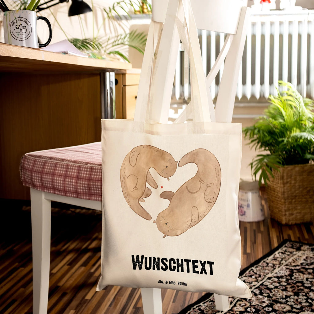 Personalisierte Tragetasche Otter Valentine Personalisierte Beuteltasche, Personalisierter Beutel, Personalisierte Einkaufstasche, Personalisierter Jutebeutel, Personalisierter Stoffbeutel, Tragetasche mit Namen, Einkaufstasche mit Namen, Stoffbeutel mit Namen, Personalisierte Tasche, Personalisierte Jutetasche, Personalisierte Kindergartentasche, Liebe, Partner, Freund, Freundin, Ehemann, Ehefrau, Heiraten, Verlobung, Heiratsantrag, Liebesgeschenk, Jahrestag, Hocheitstag, Valentinstag, Geschenk für Frauen, Hochzeitstag, Mitbringsel, Geschenk für Freundin, Geschenk für Partner, Liebesbeweis, für Männer, für Ehemann