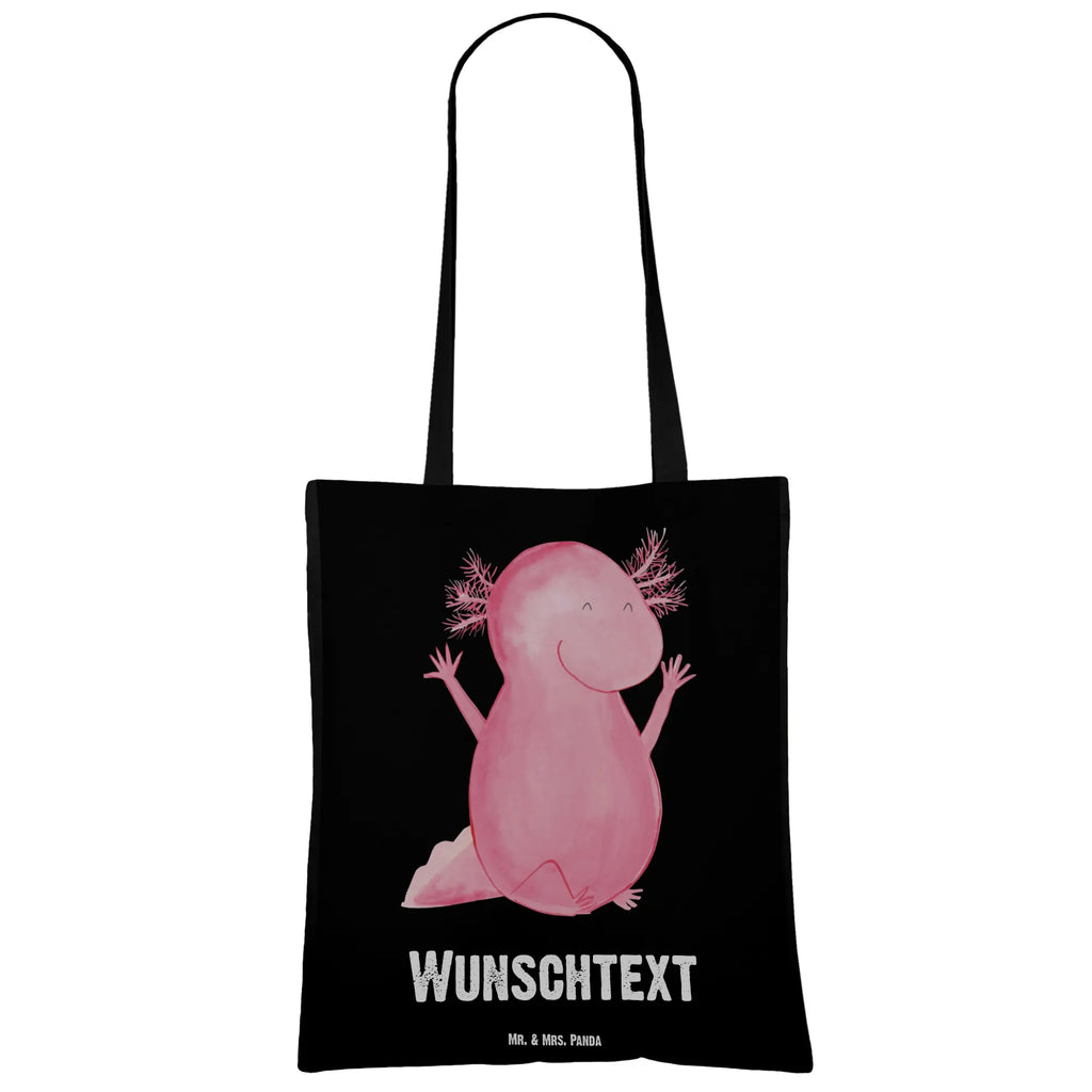 Personalisierte Tragetasche Axolotl Hurra Personalisierte Beuteltasche, Personalisierter Beutel, Personalisierte Einkaufstasche, Personalisierter Jutebeutel, Personalisierter Stoffbeutel, Tragetasche mit Namen, Einkaufstasche mit Namen, Stoffbeutel mit Namen, Personalisierte Tasche, Personalisierte Jutetasche, Personalisierte Kindergartentasche, Axolotl, Molch, Axolot, Schwanzlurch, Lurch, Lurche, fröhlich, Spaß, Freude, Motivation, Zufriedenheit