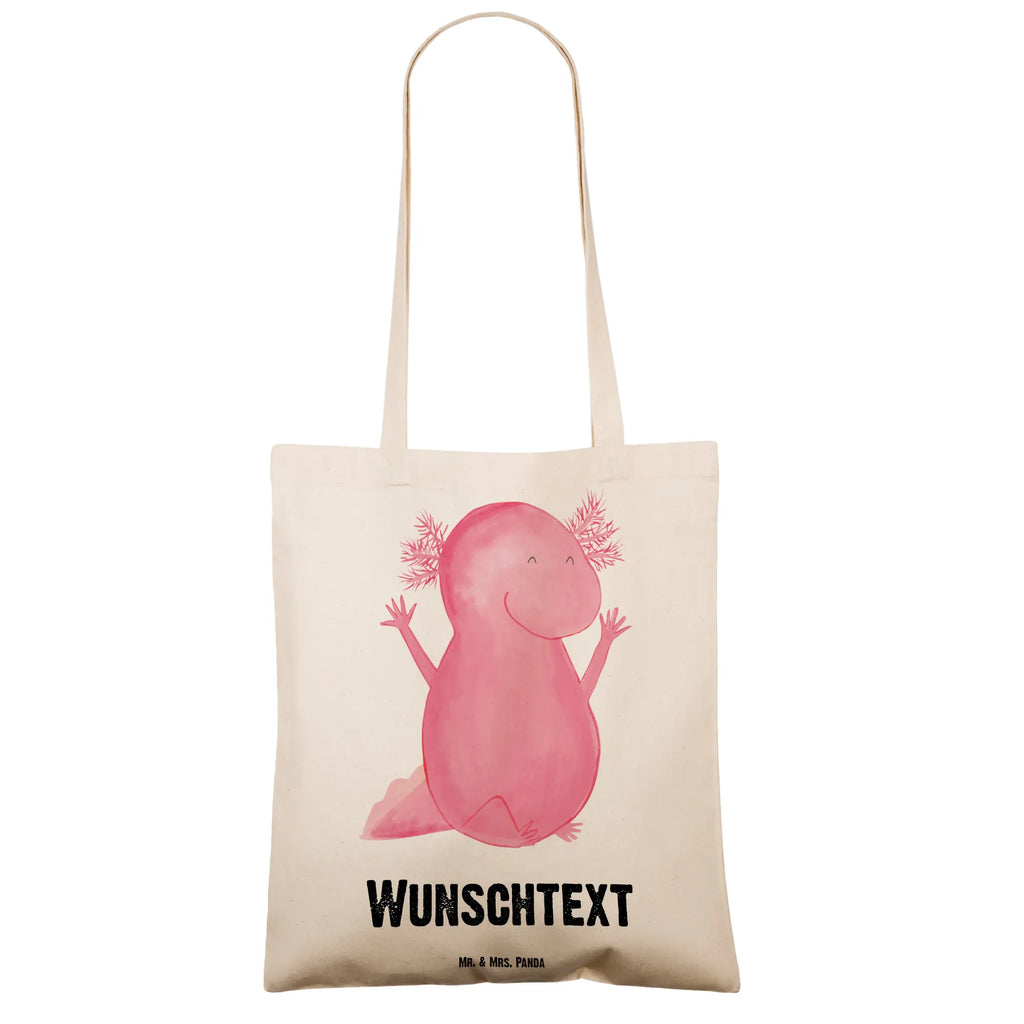 Personalisierte Tragetasche Axolotl Hurra Personalisierte Beuteltasche, Personalisierter Beutel, Personalisierte Einkaufstasche, Personalisierter Jutebeutel, Personalisierter Stoffbeutel, Tragetasche mit Namen, Einkaufstasche mit Namen, Stoffbeutel mit Namen, Personalisierte Tasche, Personalisierte Jutetasche, Personalisierte Kindergartentasche, Axolotl, Molch, Axolot, Schwanzlurch, Lurch, Lurche, fröhlich, Spaß, Freude, Motivation, Zufriedenheit