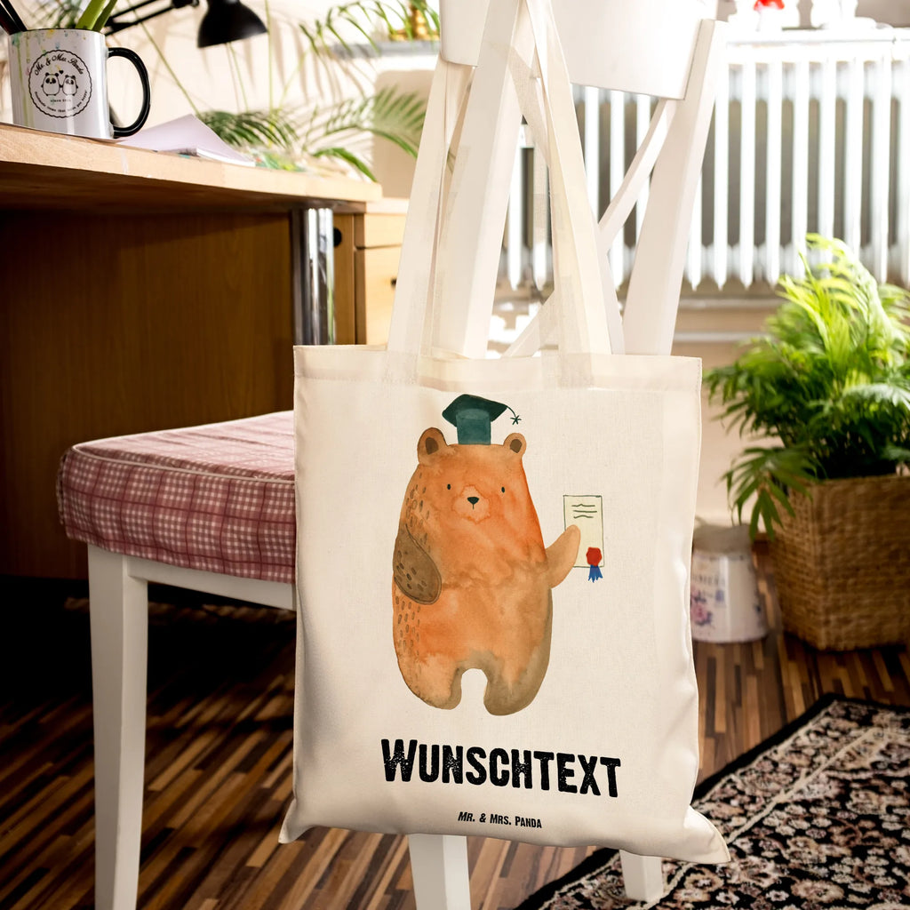 Personalisierte Tragetasche Prüfungsbär Personalisierte Beuteltasche, Personalisierter Beutel, Personalisierte Einkaufstasche, Personalisierter Jutebeutel, Personalisierter Stoffbeutel, Tragetasche mit Namen, Einkaufstasche mit Namen, Stoffbeutel mit Namen, Personalisierte Tasche, Personalisierte Jutetasche, Personalisierte Kindergartentasche, Bär, Teddy, Teddybär, Abitur, Prüfungen, Prüfung bestanden, Abschluss, Zeugnis, Abschlusszeugnis